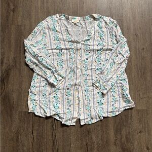 🍒 3 for $10 Sale 🍒 Style & Co. Floral Print Blouse